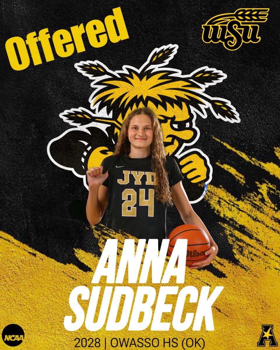 Okbetweenlines's tweet photo. Big weekend for this 2028   Congratulations to @Anna_Sudbeck of @JYDBasketball on her offer.  We got the opportunity to visit with Anna on the podcast.  Amazing young lady that can play ball.  Big Time!  as @HighKeeping would say  @abovelinehoops @coachjvick1  @GoShockersWBB https://t.co/LE3X7FBpkI