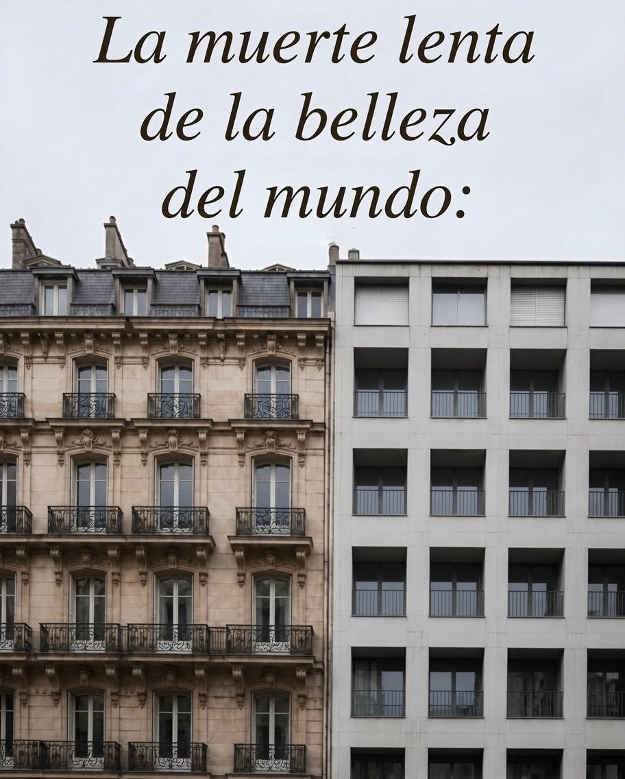 H_Determinante's tweet photo. LA MUERTE LENTA DE LA BELLEZA DEL MUNDO

¿Qué fue de la belleza de las cosas cotidianas que nos encontrábamos por la calle, como la fachada o la puerta de un edificio, un banco en el parque, un buzón de correos, una fuente o una plaza pública?

Estas 12 imágenes te van a doler ↓ https://t.co/i5k76chMBm