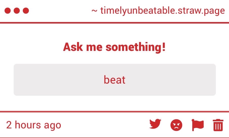 timelyunbeatble's tweet photo. Imagine if there was a character called beat https://t.co/Nd0a7Iyuku