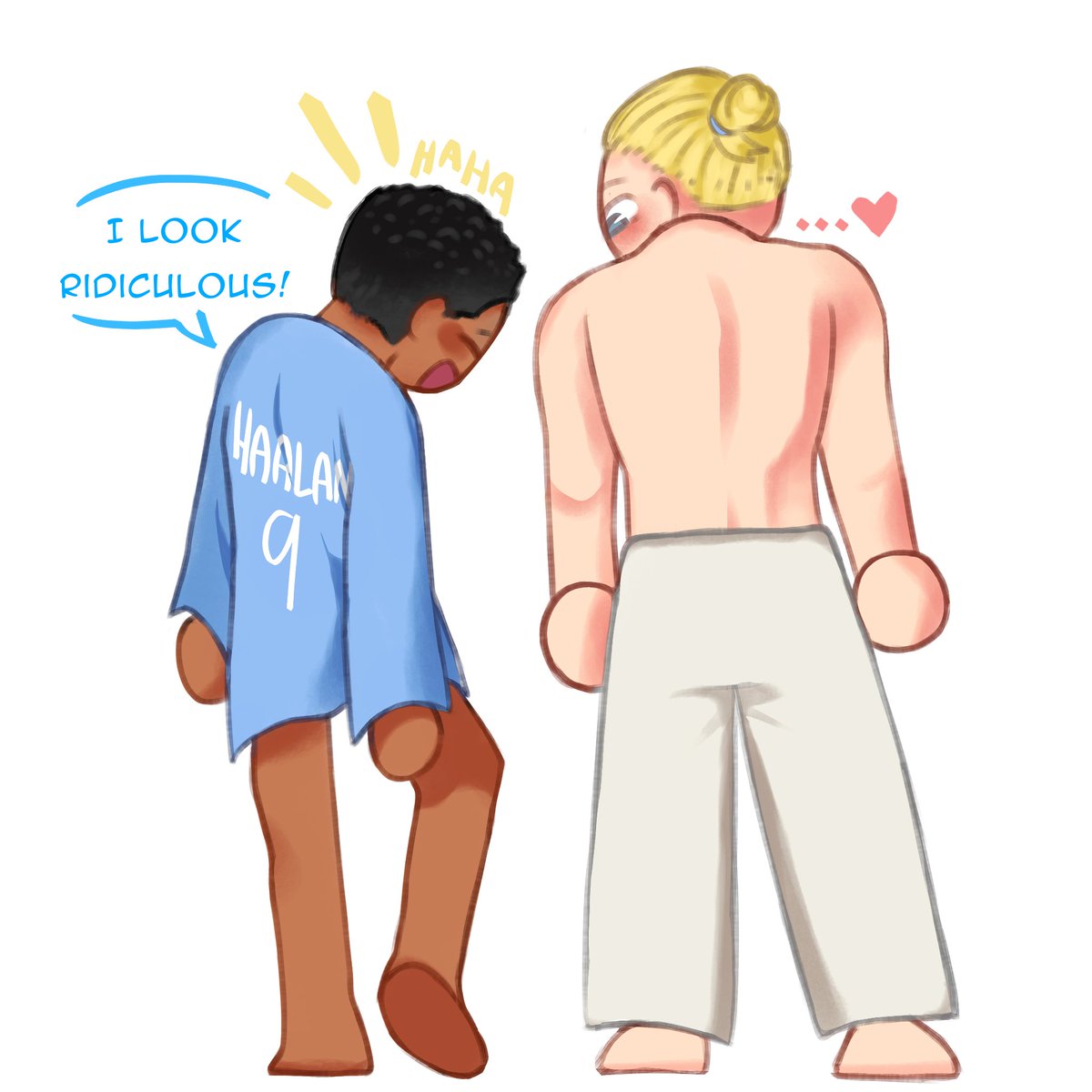 theskeletonsbug's tweet photo. #haalingham big shirt x big pants https://t.co/LRYhnlvmkK