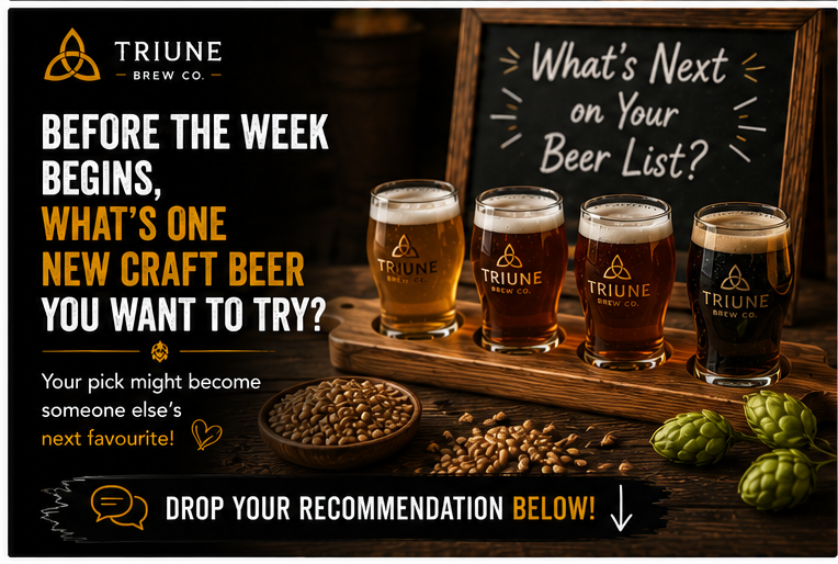TriuneCo's tweet photo. The best memories aren't planned—they happen over great conversations, good friends, and a well-crafted beer. Who would you share your next pint with? 🍺 https://t.co/tAYg4DVUCU