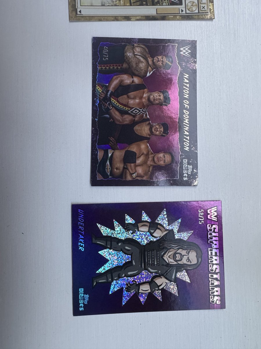 TwentyNineUK's tweet photo. WWE Topps Decades hits…all from the one box!
My first 1/1 ! https://t.co/ZUue0L7dYh