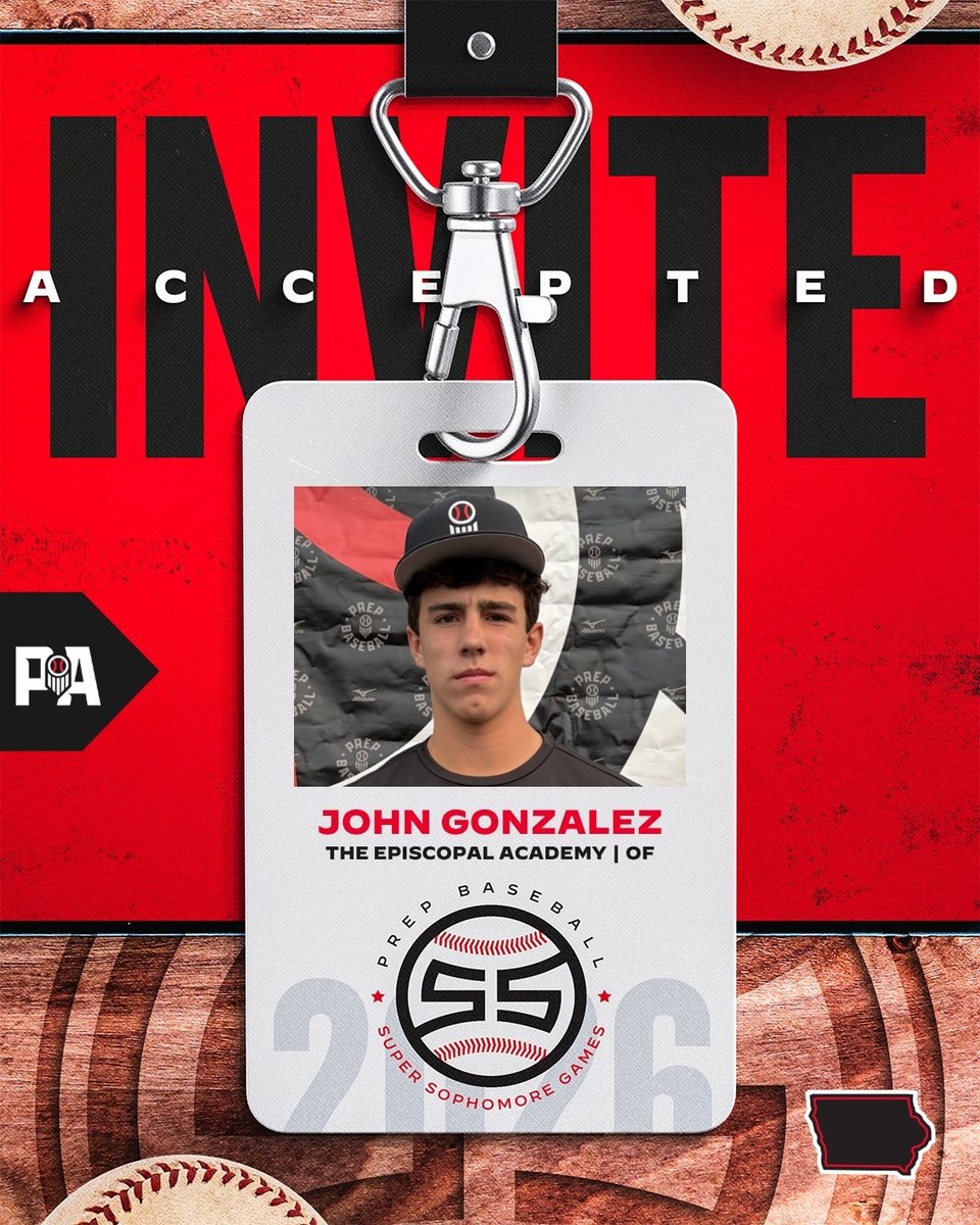 PrepBaseballPA's tweet photo. ⭐ #ECSS26 Roster Reveal ⭐

The most talented 2029's in PA make their way to the Palmetto State for the 2026 East Coast Super Sophomore Games.

👤 John Gonzalez
🏫 The Episcopal Academy

Profile 👤 ➡️ https://t.co/iKUKoYmHqw

#BeSeen | @21johngonzalez https://t.co/0QhVSW5kKI