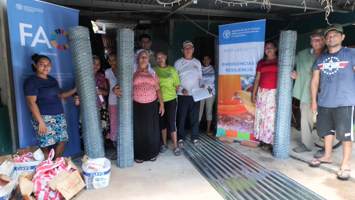 FAOHonduras's tweet photo. 🤝 En el marco del proyecto #RespuestaInmediataParaSalvarVidas, financiado por el #FondoHumanitarioParaHonduras.
2.15 millones de dólares son destinados a familias de Valle, Comayagua y Choluteca. Estos insumos protegen los #MediosDeVida de miles de familias del #CorredorSeco https://t.co/zQZLc52oUz