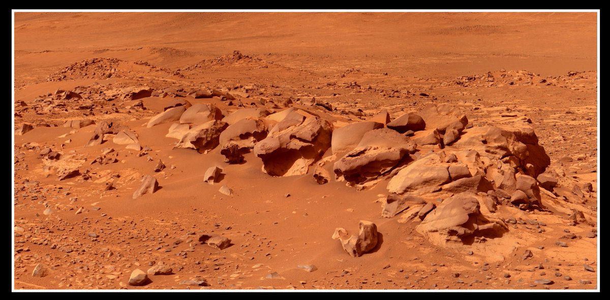 mars_stu's tweet photo. Just look at these beautiful new views of Mars sent back by Perseverance... Wind-blown dunes of cinnamon-hued dust, strewn with boulders, rocks &amp; stones, as far as the eye can see... Image Credit: NASA/JPL-Caltech/ASU/S Atkinson https://t.co/7fuub1PoeL