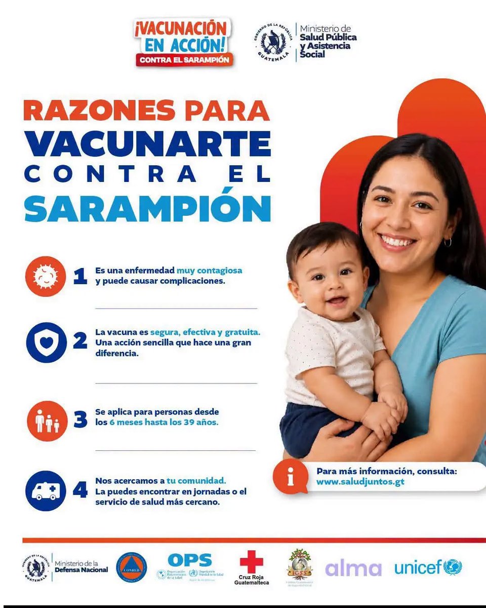 ConredGuatemala's tweet photo. VACUNARSE PROTEGE VIDAS FRENTE AL SARAMPIÓN.

Conoce más ingresando al siguiente enlace ➡️ https://t.co/0d02VnFmqK https://t.co/0YvXvdVlLd