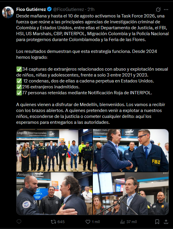 corpades's tweet photo. Alcalde @FicoGutierrez , preste atención a nuestras denuncias. Así no tendrá que traer mañana a los Rangers, al Servicio Secreto, al MI6, a la DGSE francesa o a la AISE italiana.

¿Esas agencias también ayudarán a desmantelar las redes que trafican con Tuci brutal, al Tren de Aragua, el lavado de activos, contrabando, mercurio rojo, pagadiario o solo estarán para Feria de Flores?