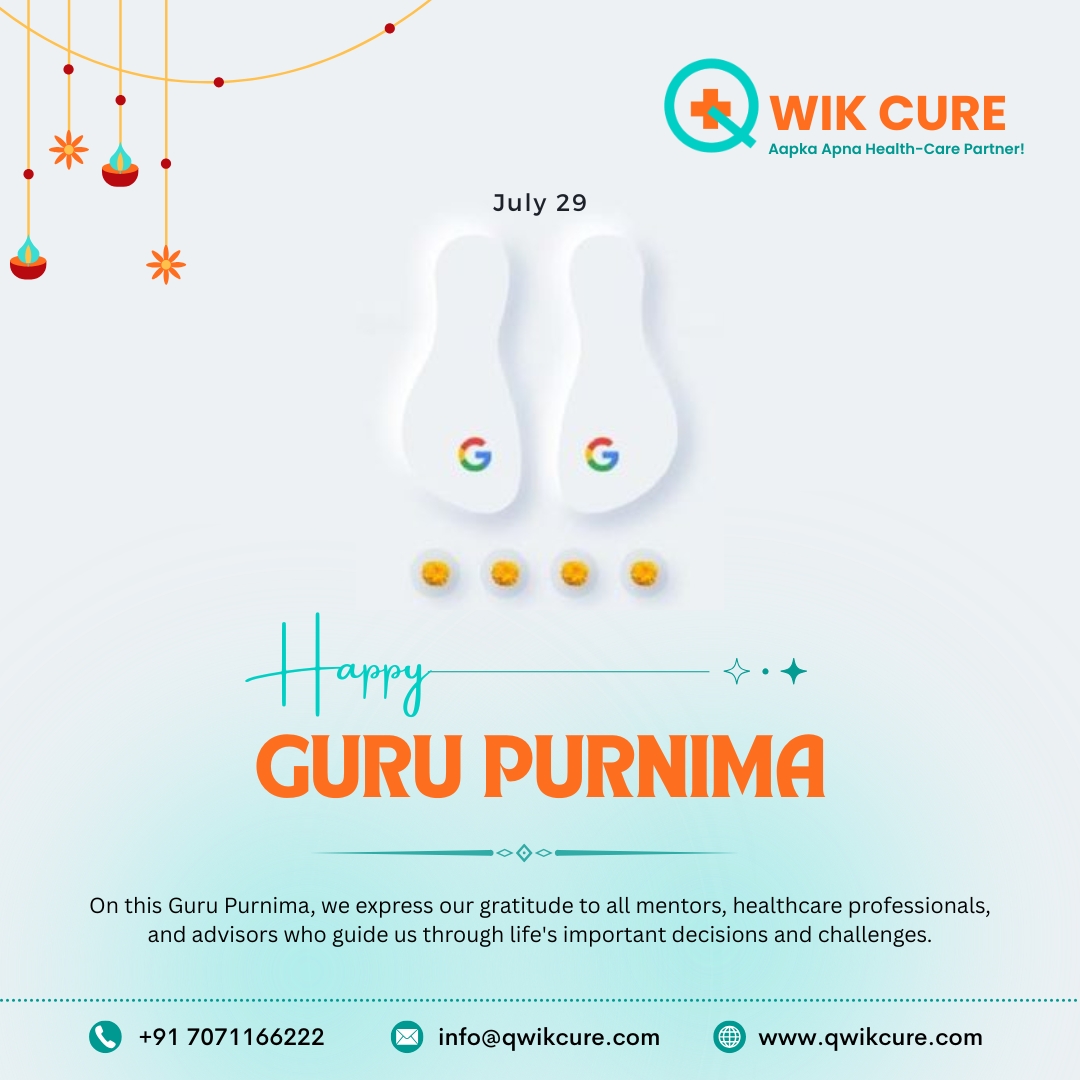 Qwik_Cure's tweet photo. On this Guru Purnima, we express our gratitude to all mentors, healthcare professionals, and advisors who guide us through life's important decisions and challenges.

#GuruPurnima #Gratitude #qwikcure #qwikcureservices
#aapkaapnahealthcarepartner #surgeryexpert https://t.co/SHoUvXDyZ4