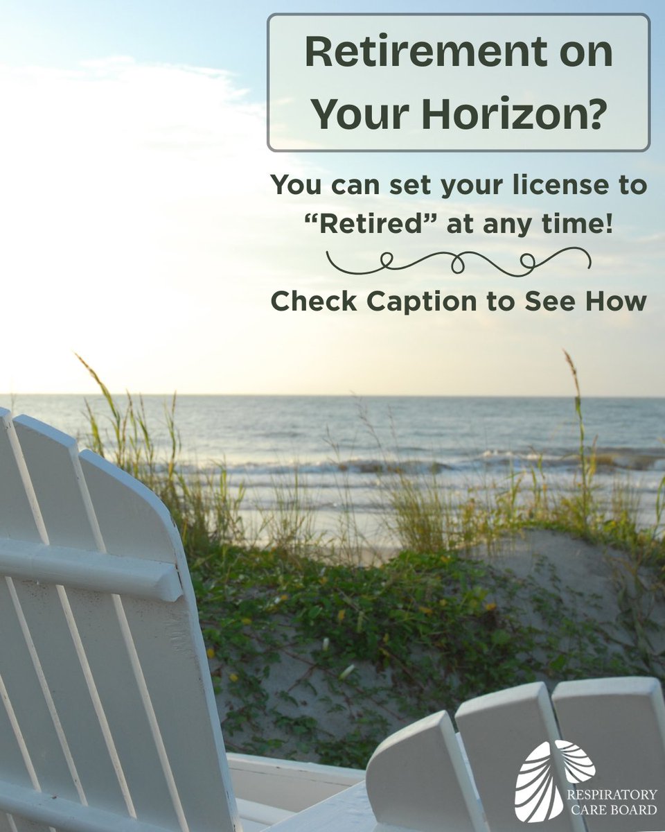 RCBofCA's tweet photo. 💛Licensing Tip Tuesday

📝 How to Request Retired Status
To place your license in retired status, you must submit the Request for Retired Status form through one of these options:

Online via your BreEZe account 💻
Email: rcbinfo@dca.ca.gov ✉️

#RespiratoryCare #CaliforniaRCPs https://t.co/W3vV43uB1S