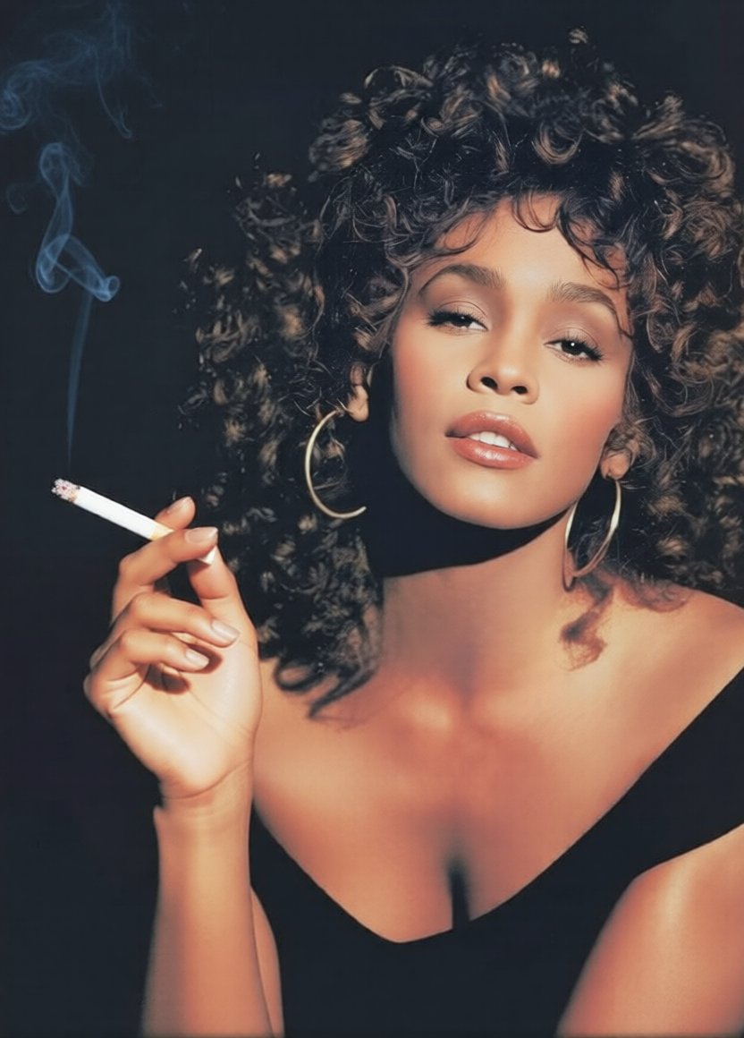 AoCapno's tweet photo. #whitney #nicotine #addict #songstress #power #chords #smoke #exhale #holding #nympho #smokingfetish https://t.co/PxuT7Fj58R
