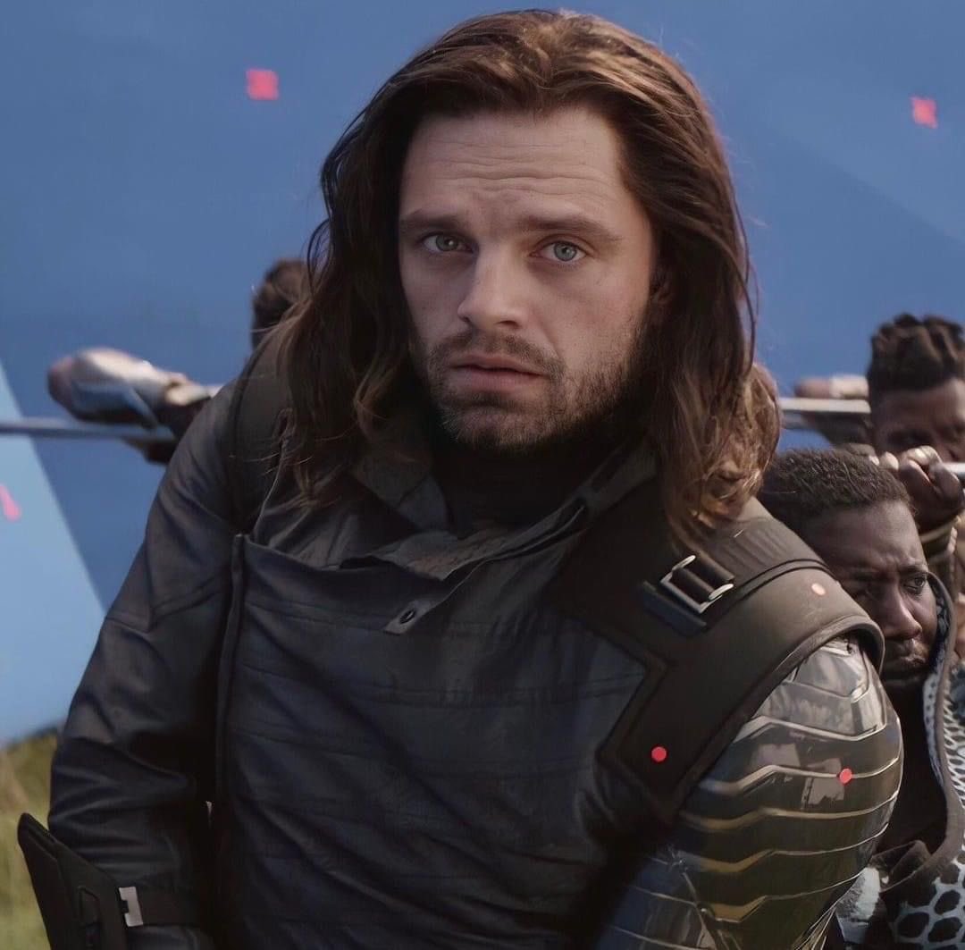 heartz4ruby's tweet photo. hot take but infinity war/endgame bucky has my favourite hair https://t.co/Zj0szPmiTW