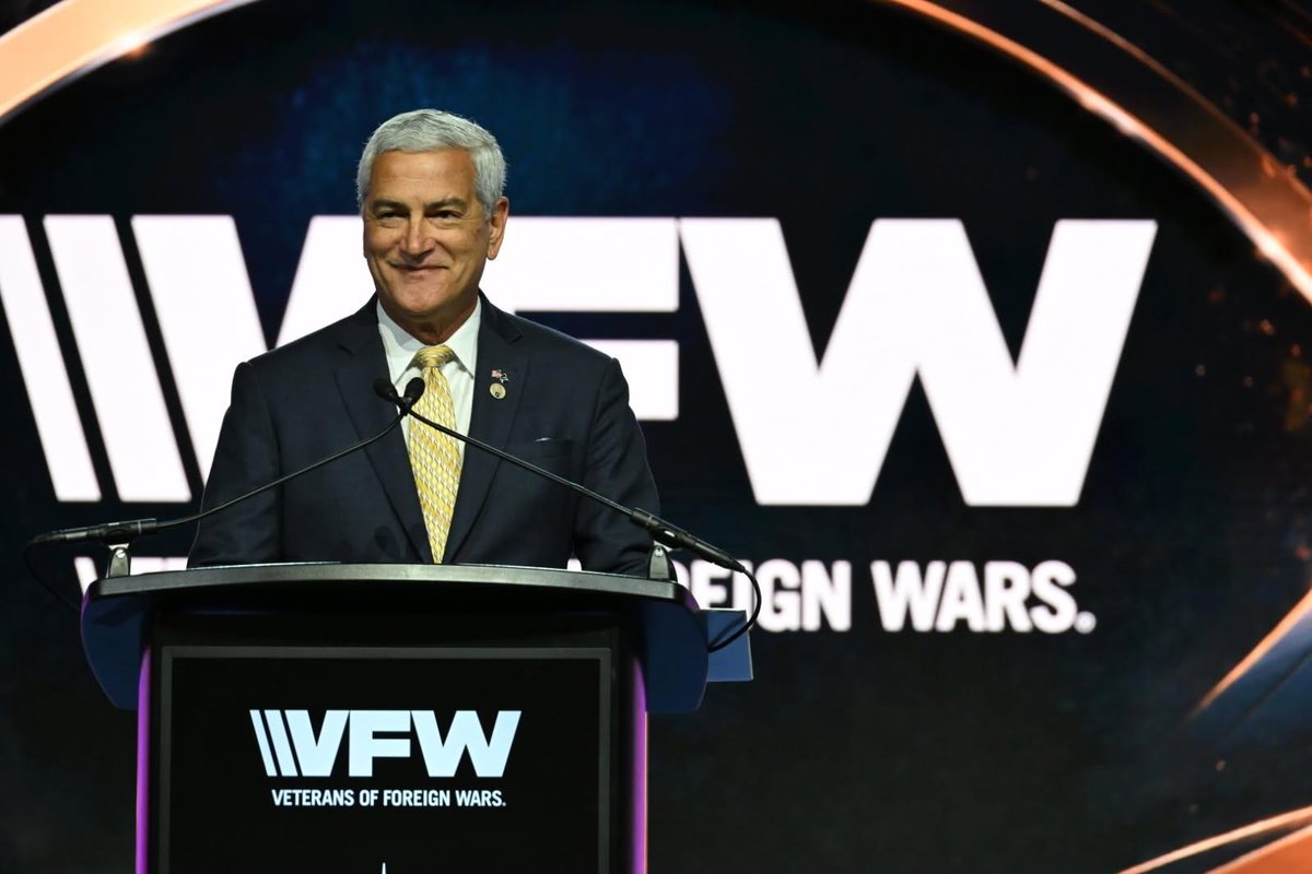 VFWHQ's tweet photo. We were honored to welcome back @dodpaa Director Kelly McKeague to the #VFWConvention stage! 

Thank you to @dodpaa for its steadfast commitment to honoring and accounting for our missing service members. Their tireless dedication ensures the stories of our missing are never forgotten.
