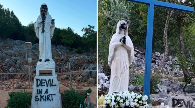 CitizenGOes's tweet photo. No fue solo vandalismo: fue un ataque directo a lo que amamos. Profanaron las imágenes de la Virgen en la Colina y en la Cruz Azul de Medjugorje. 💔

No nos vamos a quedar de brazos cruzados. Alza la voz para exigir seguridad y respeto a nuestra fe:
https://t.co/VT4y99rSNB https://t.co/gpbo3Ed0q0