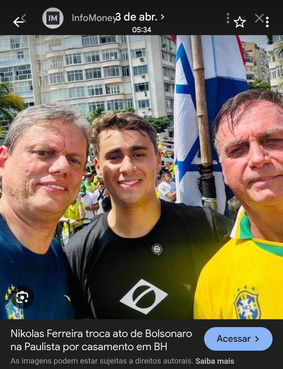 ForaDaCaixaBR1's tweet photo. @ojuniorjapa Moleque manipulador. Ele acredita ser o substituto de Bolsonaro.
O pior? São os eleitores q se dizem "bolsonaristas" q apoiam esse sem noção e estimulam as atitudes dele.
Bolsonaro NÃO APOIAVA Nikolas. Ele sabia q o cara era IMATURO. Não o queimou, mas mandou recado. https://t.co/qFH5s8Hr8b