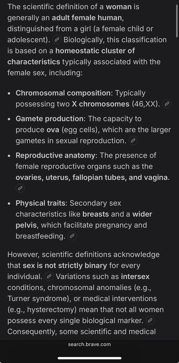 WrldFkd's tweet photo. @GabrielKatscat @WhereTrueLoveIs And here’s the scientific definition of a woman and how it talks about people with biased opinions wanting to be classified as a woman https://t.co/GXQHRscypC