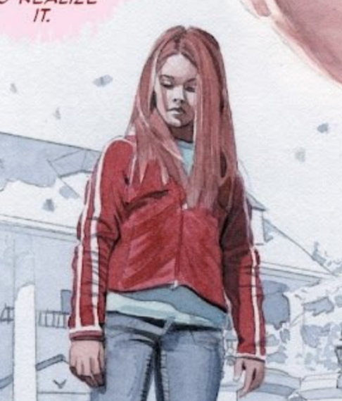 SiteJamesons's tweet photo. ISSO É SURREAL! A Jean Grey, no seu quadrinho de origem lançado em 2008, está usando a mesma roupa que a Max, interpretada pela Sadie Sink, veste na sua primeira aparição em Stranger Things, em 2017.

E agora, ao que tudo indica (não assistimos ao filme ainda), a Sadie está interpretando a Jean Grey no MCU. Qual a chance?????