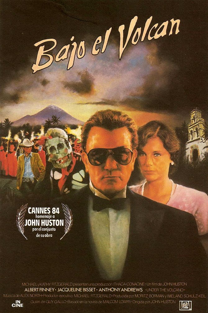japponce's tweet photo. #CineyLetras #CineyLiteratura. #pelicula #Bajoelvolcán, dirigida por J Huston, basada #novela de M Lowry. Taslada a imágenes obra dominada por el monólogo interior y simbolismol del Día de Muertos en Mx. Ambiente de  fatalidad y decadencia. 👀Temporal @Canal22 https://t.co/A3n0l8Z3Kk