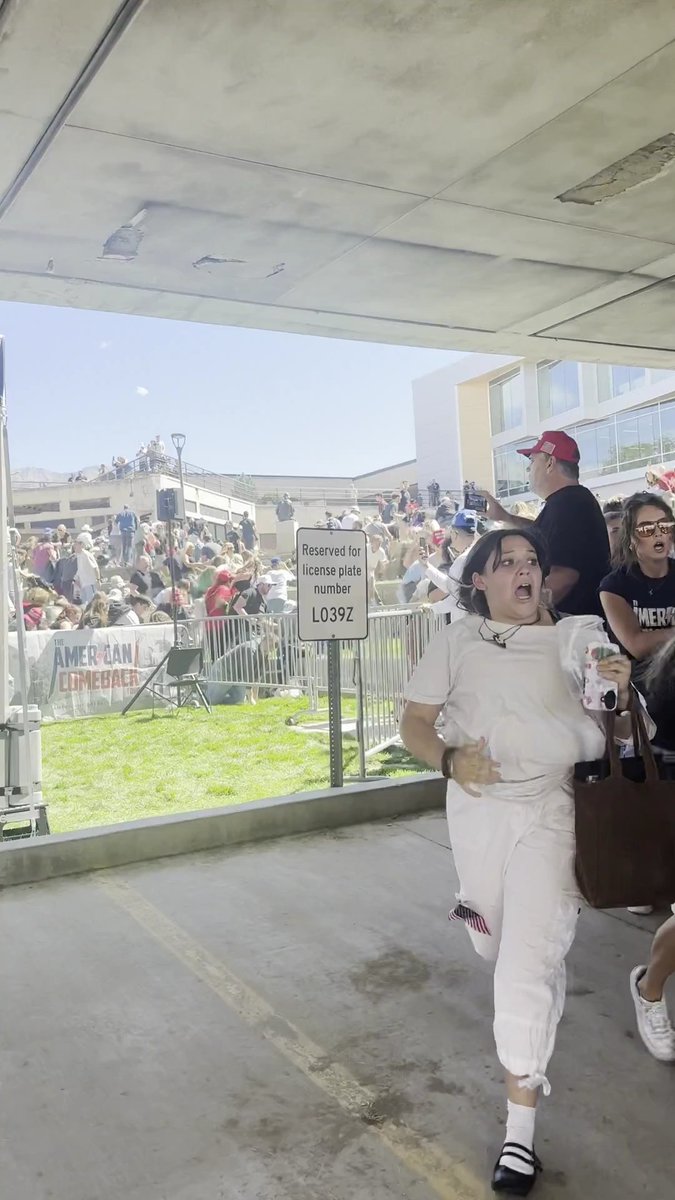 BasedSamParker's tweet photo. RECOGNIZING AN UNAPPRECIATED HERO
Within a few seconds of the *BANG!*, Jason Behunin leapt into action, moved physical barriers and engaged in active crowd control, barking orders literally telling people to flee and the exact path to flee in. No regard for his own safety in an active shooter situation. To his side, Charlie's security team was so panicked about more possible incoming shots, that they would soon move Charlie "off the X." Not Jason. He stood his ground, calm as a summer's morning, instantly shepherding the crowd to safety. 

Then, a few seconds later with his crowd control duties already a distant memory—while the spectators were still fleeing & running for their lives, with some even screaming in terror as they ran past him—ol' Jason Behunin stood tall in the saddle, presciently capturing footage to send to the TV station. Not a care in the world for his own life in an alleged active shooter situation. Cool as the other side of the pillow. 

We're all indebted to his quick thinking and bravery to stand in the line of fire to capture some B-roll for the local telecast to use in its breaking news coverage. What would they have done without his footage? Lucky for them that he risked his life for daytime TV.

A true hero for the digital age. Nothing to see here at all.