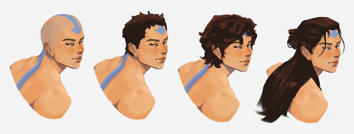 sleepyadora's tweet photo. Aang with long hair 💭 https://t.co/wePsF5VK06