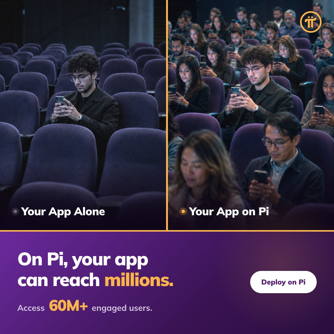 PiCoreTeam's tweet photo. Vibe-coding with no users? Deploy to 60M+ engaged users.