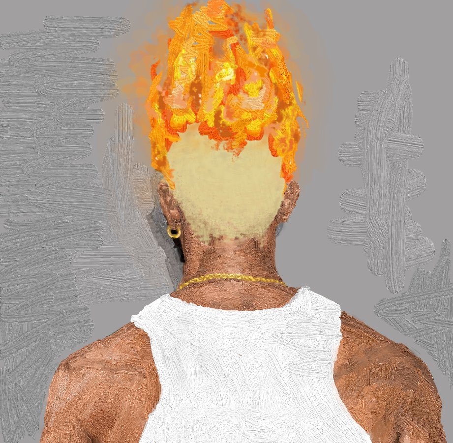 solisolsoli's tweet photo. Hot head by Chidiebere Anidi https://t.co/yg9zbtnz8i