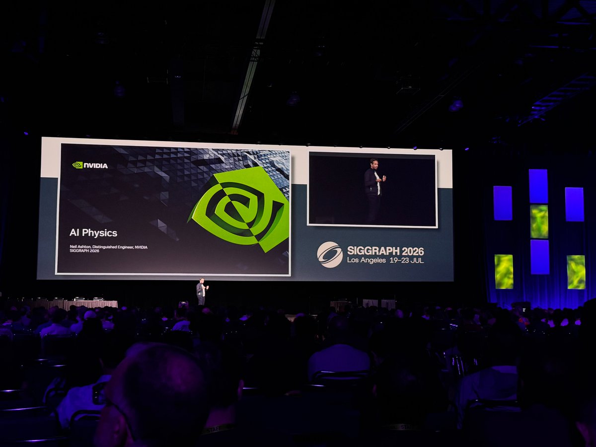 Yiiisabel's tweet photo. just had the best time at @siggraph this year! so good seeing old friends again and meeting new ones too. excited for where this industry is headed and even more excited for what we're building next ☺
#SIGGRAPH2026 #WorldModels #ComputerScience https://t.co/XrVOlidNfT