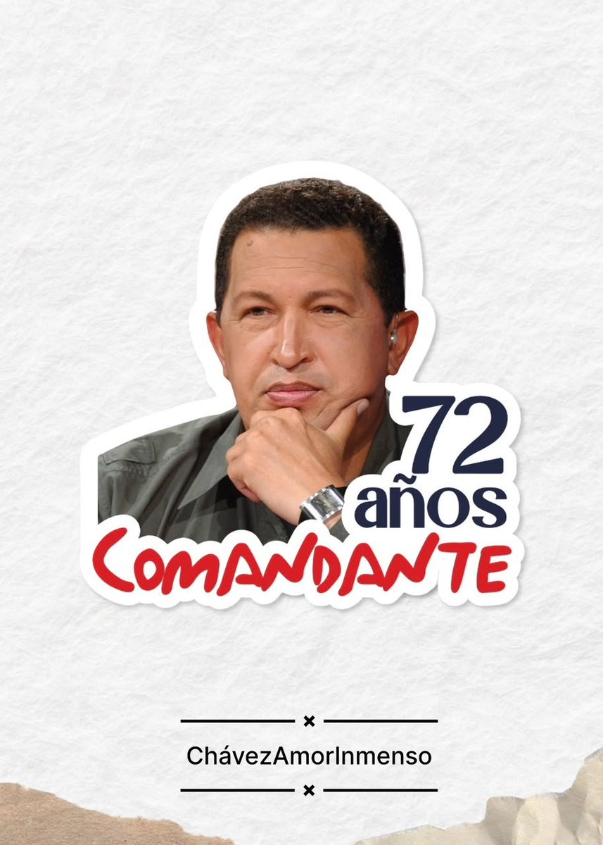 churritafree2's tweet photo. Chávez, un líder que marcó la pauta en el mundo 🇻🇪❤️✨

#ChávezAmorInmenso https://t.co/vQxPjz4Gt5