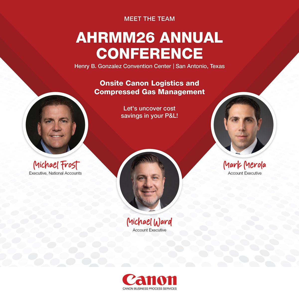 CanonBPO's tweet photo. We're at AHRMM26 in San Antonio this week! AHRMM brings together healthcare supply chain, materials management, and operations leaders from across the country. If you're here, we'd love to connect! https://t.co/NzwSxDrPtu
#AHRMM26 #Healthcare #supplychain #logistics #sanantonio https://t.co/WZRE00XThR