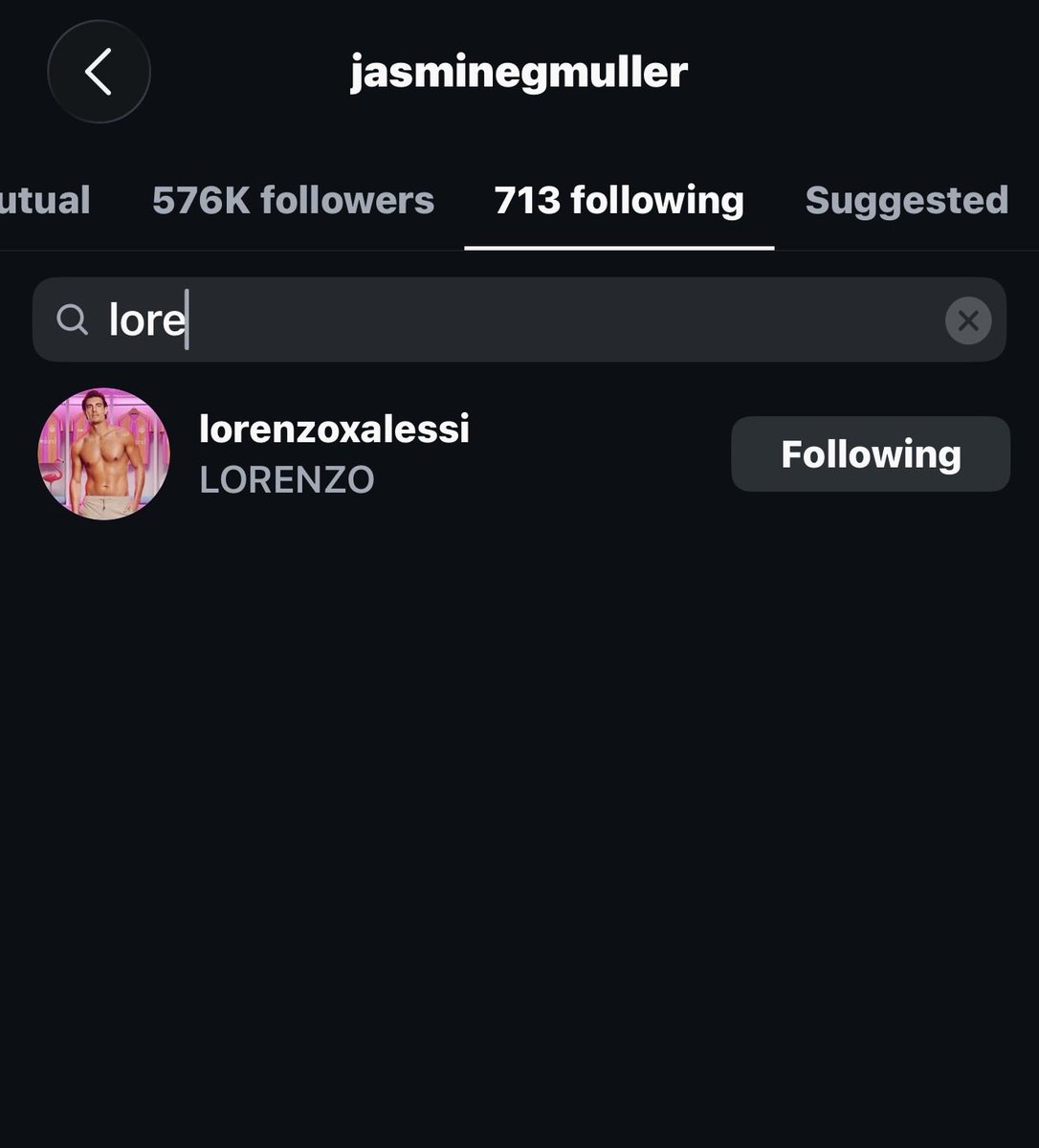 daisieszla's tweet photo. JASMINE JUST FOLLOWED LORENZO ON INSTAGRAM LETS GOOO #loveislanduk https://t.co/E61fEYweUf