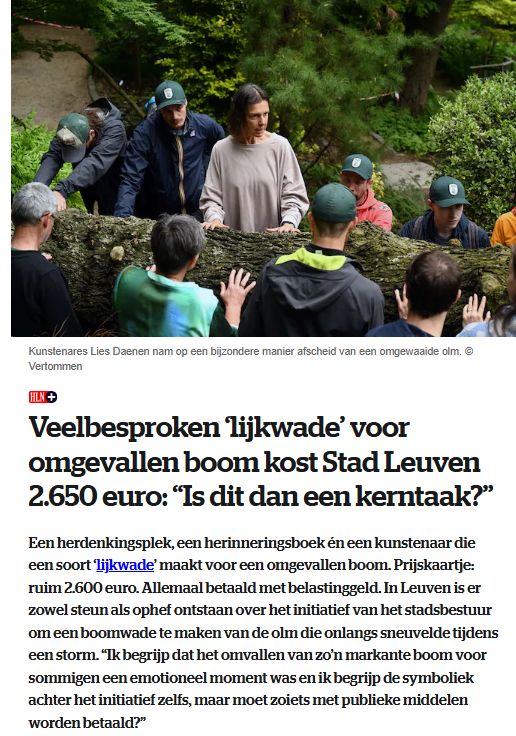 Mauritsvdr's tweet photo. Wie zich afvraagt waarom hij dit jaar weer honderden euro meer onroerende voorheffing belasting moet betalen aan de lokale overheid om in zijn eigen huis te mogen wonen. Door dit soort "kerntaken" dus: https://t.co/AQDtKCxUMI