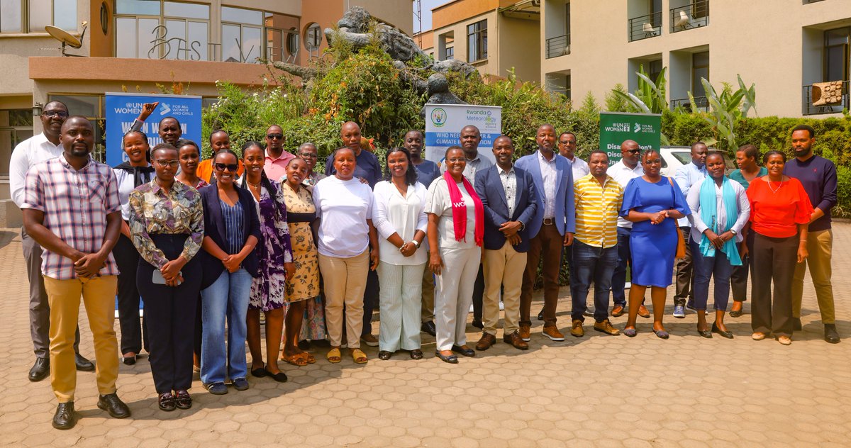 MeteoRwanda's tweet photo. #METEORWANDA, in partnership with @WMO  and @UN_Women , has launched a five-day workshop on #MainstreamingGender in #EarlyWarningSystems, held under the #CREWS East Africa Project. 
1/3 https://t.co/Qi9BKDjW8O