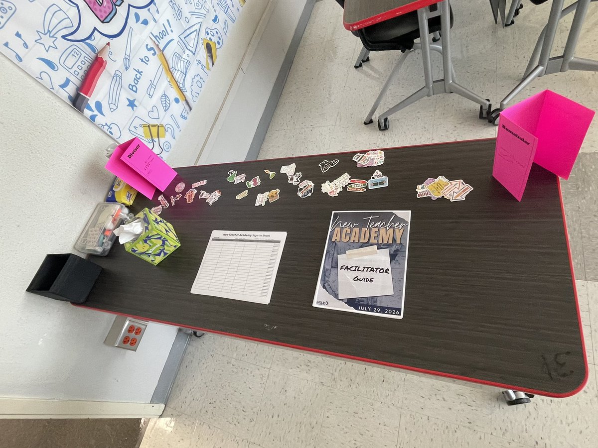 disdstemmath's tweet photo. We’re getting setup for the New Teacher Academy 2026! @DrElenaSHill @AaronDaffern @Dallasacademics https://t.co/jO7bAgzGoK
