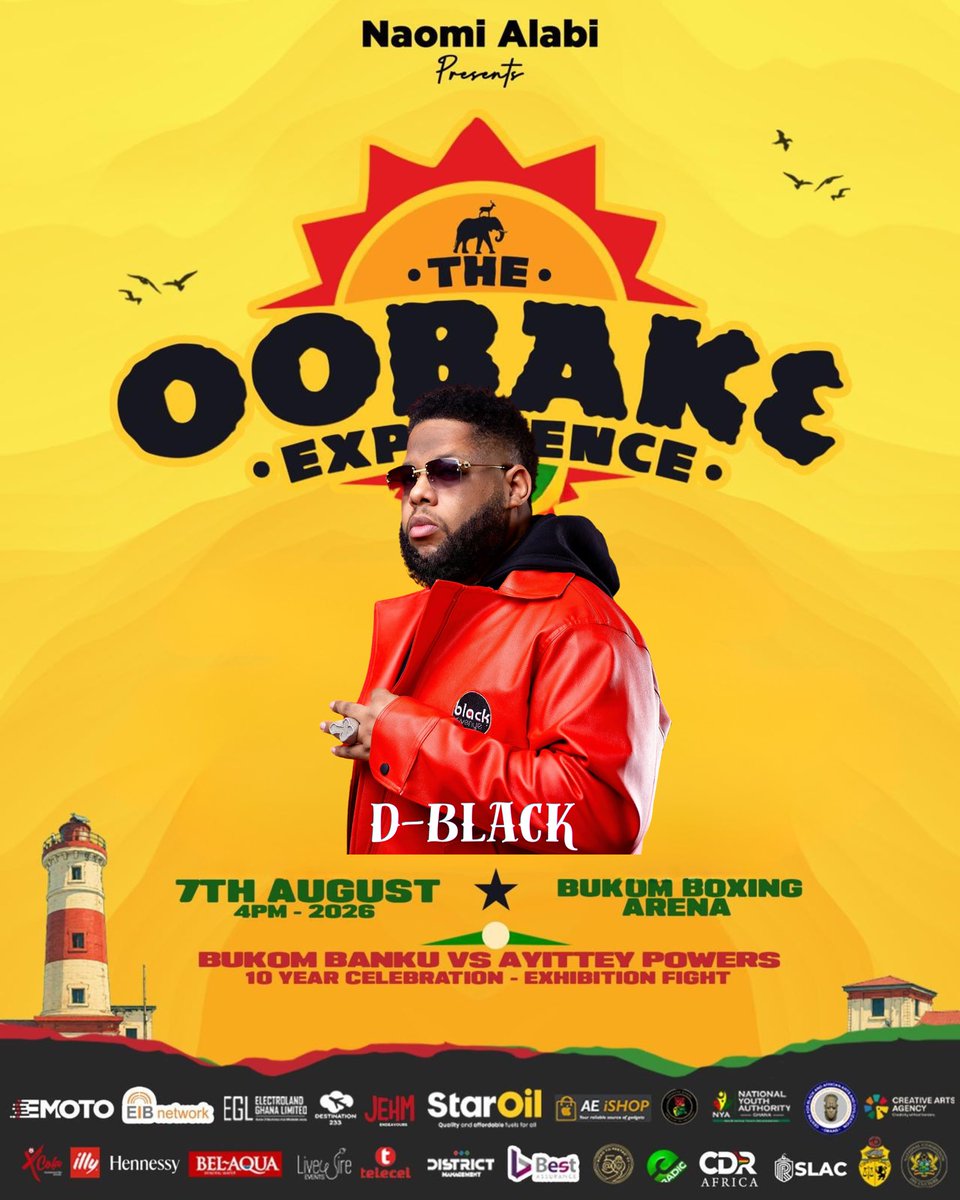 DBLACKGH's tweet photo. Catch me performing live at the @oobakeexperience next week Friday 7th August celebrating with my people! The Ga people in the spirit of Homowo! 
Doors Open at 4pm (food fest, vip experiences, music concert, boxing bouts)
I perform at 1:45am! Pull up!! My gees too shutting it down! @ELgh_ @JupitarOfficial @bardmantinny @gasmillawins + more !!