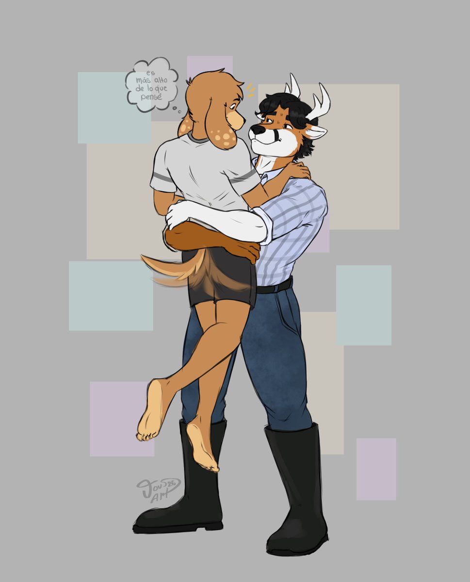ElJovenJovs's tweet photo. Wow, he is taller than I thought. #furry #furryart #art https://t.co/7IZd8EEPrw