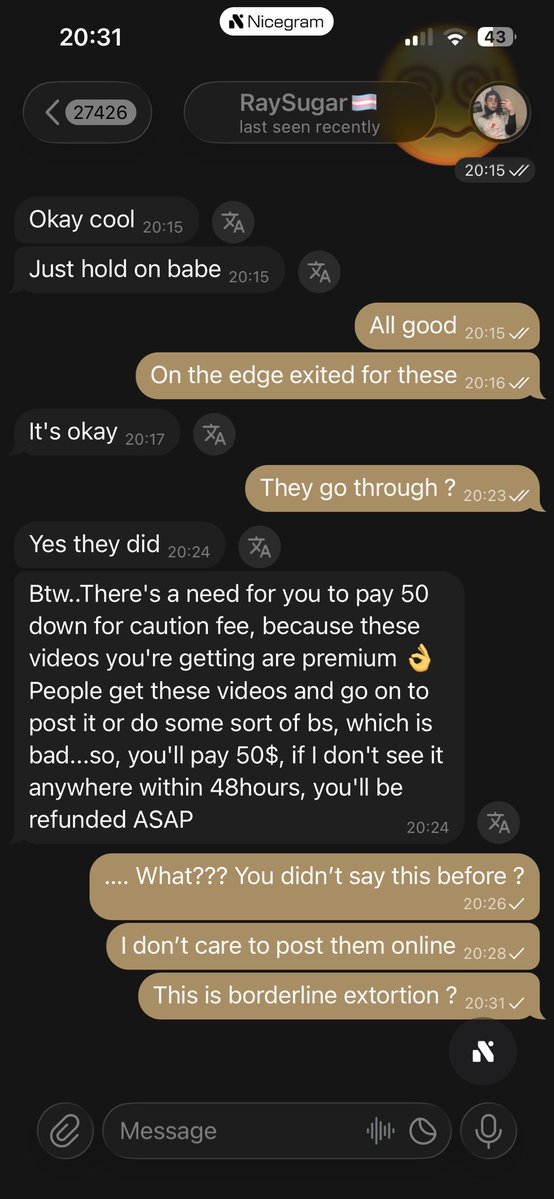 chronicaddicted's tweet photo. @fhoodfhood40 Scammer do not do business with them https://t.co/1PQ7678hYD