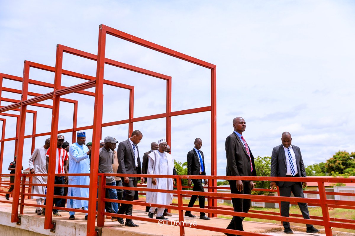GovernorAUF's tweet photo. Today, I inspected the ongoing reconstruction of the Jimeta Shopping Complex and the New Recreational Park to assess the quality and pace of work. These projects are designed to stimulate economic activities, create opportunities, and provide modern public spaces that our people can be proud of.

With just 10 months left in the life of this administration, we are not taking our feet off the pedal. We will continue to deliver quality projects with diligence and purpose until the very last day of our mandate.