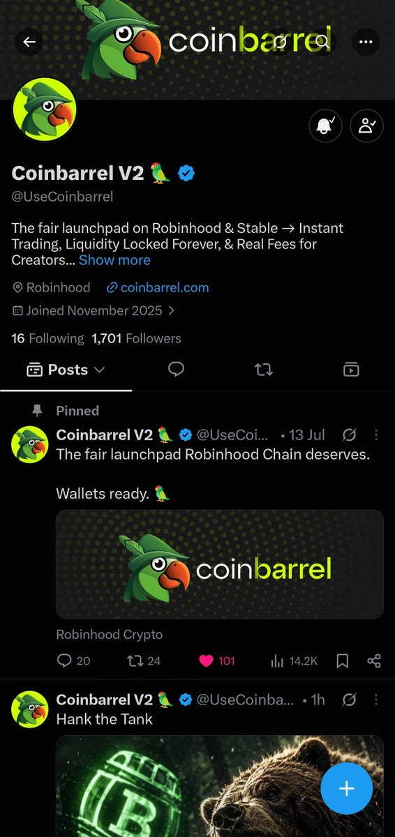 Hades13679's tweet photo. @UseCoinbarrel EP64pW1wryPokGu8pL2zfg16AbB2j7BkUdYvTj6JLAGL https://t.co/DP21brJhm1