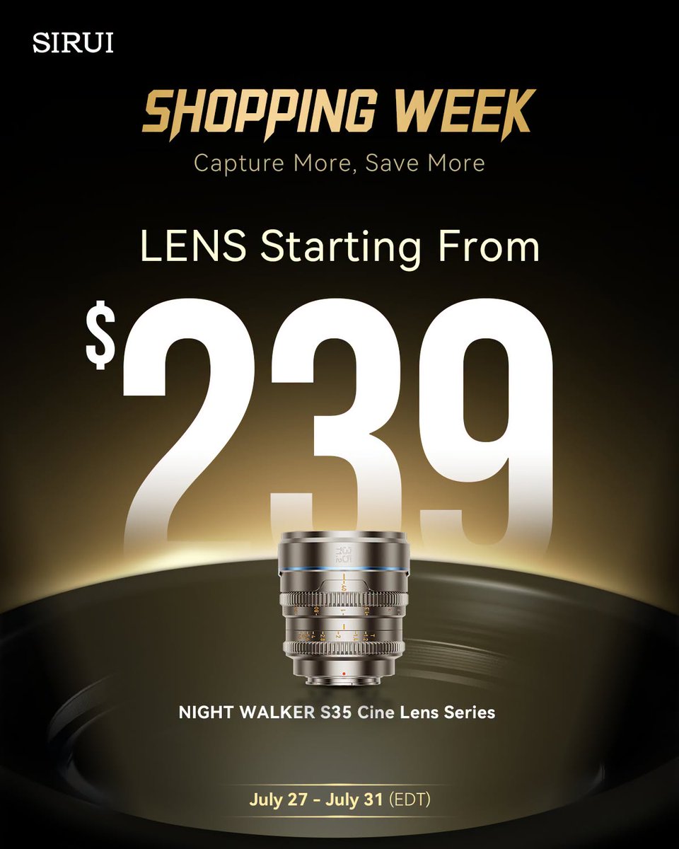 PhotogDeals's tweet photo. Sirui lens sale: 
Amazon: https://t.co/fstBesbWN3
B&amp;H Photo: https://t.co/5RnADHIjfD
Sirui store: https://t.co/e08FQUlW7w https://t.co/geXMQCqnvR