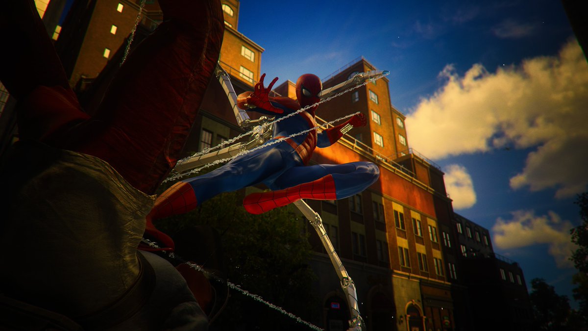 mason58812's tweet photo. @insomniacgames @insomniacgames love these suits, having so much fun😎❤️🕷💙 #InsomGamesCommunity https://t.co/kFUTGJaWUb