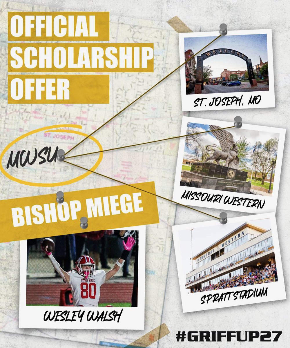 Westhemess42's tweet photo. After a great camp and talks with both @Coach_StLouis and @abellboys I am blessed to have received my 3rd offer to play college football for D2 Missouri Western State University!
@MWSU_Football 
@Coach_StLouis 
@abellboys 
@BishopMiege_FB 
@coachjonholmes 
@CoachAPearson 
#AGTG https://t.co/S2LE7ofOmd