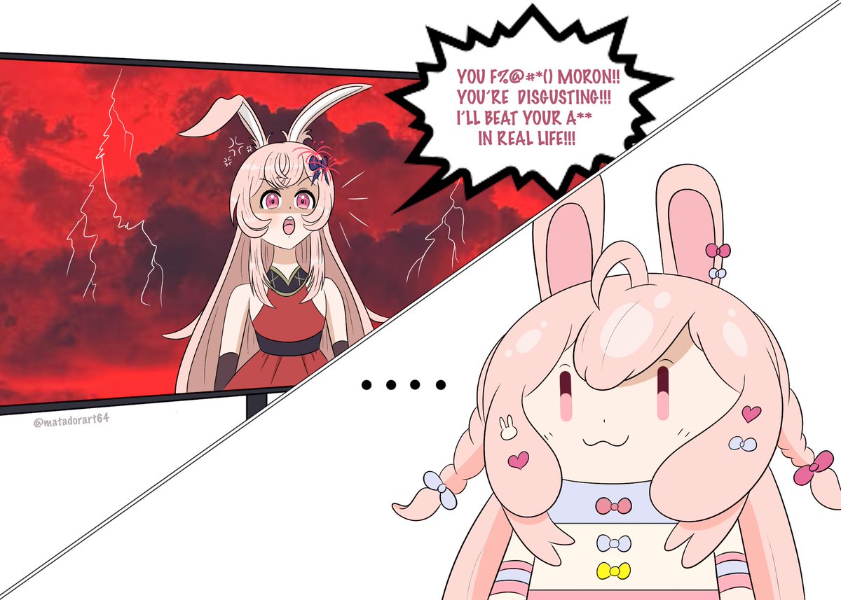 matadorart64's tweet photo. Pippa vs BIG PIPPA 🔌🐰💥
#MMOARTPG #OffKaiGen5 #Vtuber https://t.co/yFONRhrmG6