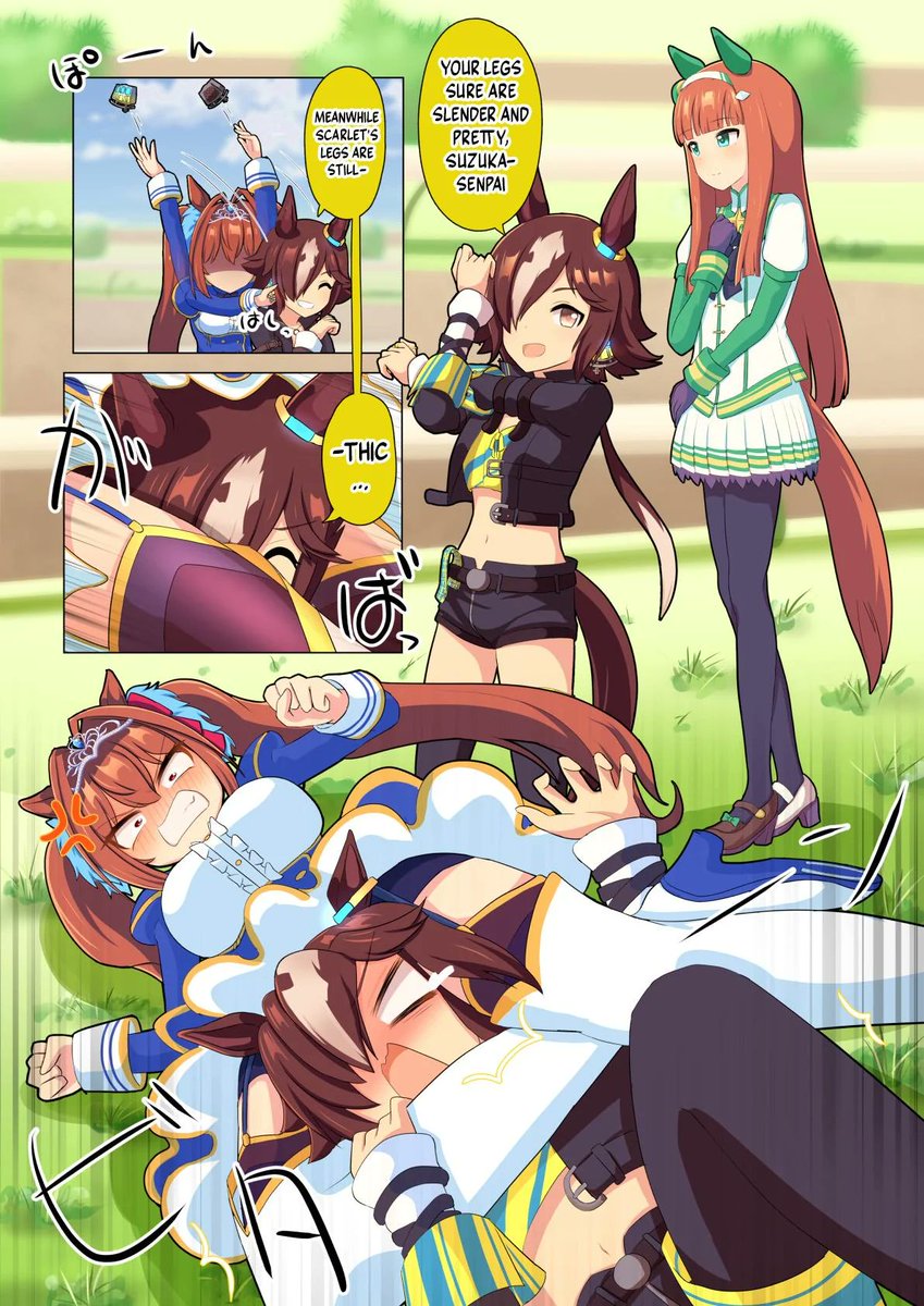 duoblues2's tweet photo. Scarlet's Legs
#ウマ娘 #ウマ娘英訳 #Umamusume #UmaTranslations https://t.co/NL11vOR9Pz