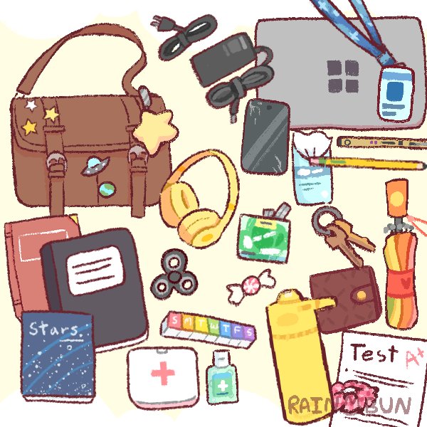 GraceofErid's tweet photo. I found an old picture of my bag on Earth! 

I miss those headphones. :( https://t.co/dCgMzPYIWN