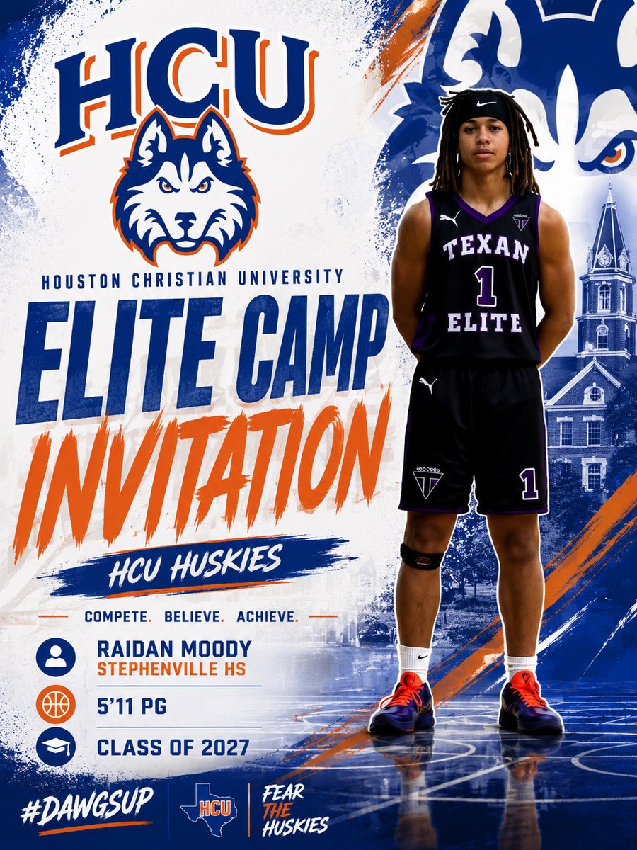 raidanmoody1's tweet photo. Thank you @noahbreit1 and @HCUHoops for the Elite Camp Invitation! Dawgs Up! https://t.co/8oZlOesCWv