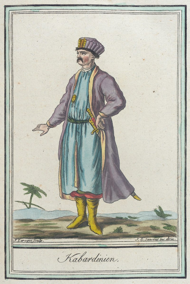 nihilismisok's tweet photo. L. F. Labrousse's illustration of a Kabardian and a Polish in traditional costumes from ''Costumes de Différents Pays'', 1797.
#Poland & #Circassia https://t.co/3G2ip0gnis