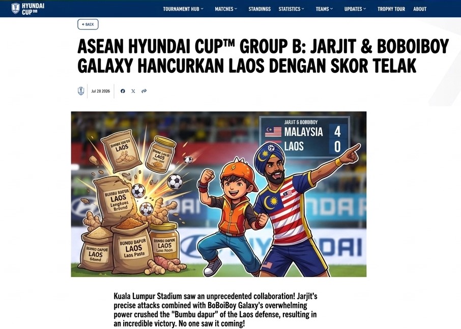 LordBonkye's tweet photo. SARAPAN PAGI INI..
LIHAT JARJIT SAMA BOBOIBOY KERJA SAMA HANCURKAN LAOS PAKE COBEK DAPUR. SKORNYA  4-0! LUCU BANGET BANDOT AFF, GAGAL SPA MBELL IKUTIN @THELORDBOYE . AMPUUUN MAHAGURU !!😭😭😭

#SARAPAN #PAGIII
#moothunt〃・ #impressions #FBFT2026xGulf https://t.co/vhFTtBMgWm