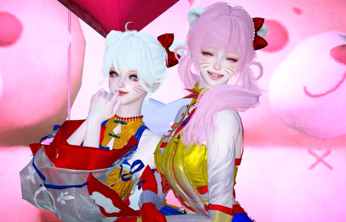 kingyo_108's tweet photo. キティちゃんごっこ୨୧=・·・=୨୧

てんなちゃんと一緒に、キティちゃんごっこをして遊んだの😆︎💖
てんなちゃんはもちろん、荘園もとっても可愛くて…金魚、すっかり夢中になっちゃいました˚ʚ⸜(˶°꒳°˵)⸝ɞ˚

素敵な時間をありがとう🫧 https://t.co/KAOrXFROIL