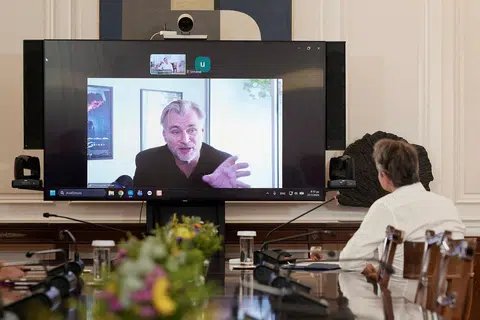 nolanarchive's tweet photo. Greek Prime Minister Kyriakos Mitsotakis has thanked Christopher Nolan for The Odyssey, praising the film for "boosting global interest in ancient Greek civilisation."

Congratulating Nolan on the film's success during a teleconference, Mitsotakis said:

"Such productions bridge Greece's rich cultural heritage with contemporary creativity."