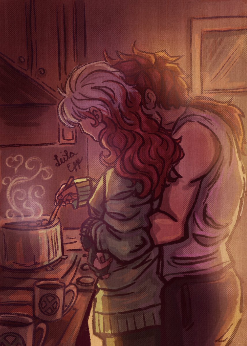 rogueemberlight's tweet photo. Not sure what to expect in tomorrow's episode, but here's some cute Rogue and Gambit slice of life. 

#xmen97 #xmen https://t.co/6y6mzqpWbH