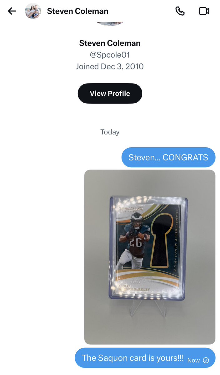 RippinWTB's tweet photo. Congrats to @Spcole01 🦅

Make sure you’re following @RippinWTB for a chance to win free cards 🔥 https://t.co/az9wPRoHOi